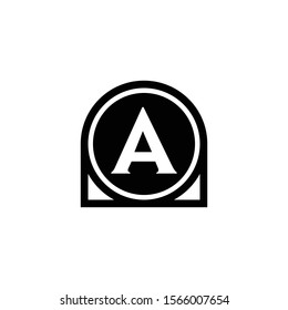 A Letter Icon Design with circle. Abstract Circle Letter A Creative Business Alphabet Logo Icon Design.
