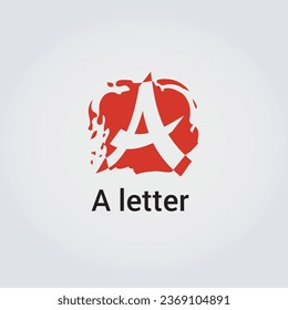 Ein Buchstabensymbol entwirft eine einzelne Logo-Design-Marke Corporate Identity Verschiedene Farben Bearbeitbare Vorlage Vektor Monogram-Illustration-Branding auf hellFarbverlauf-Hintergrund