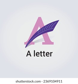 Un icono de letra Diseño Un único logotipo aislado Diseño Marca Identidad Corporativa Diversos colores Plantilla Editable Vector Monograma Ilustración Marca sobre fondo gradiente claro
