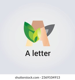 A Letter Icon Design Single Isolated Logo Design Brand Corporate Identity Various Colors Editable Template Vector Monogram Emblem Illustration Branding on Light Gradient Background