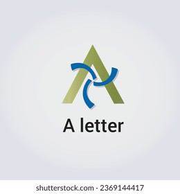 Ein Buchstabensymbol entwirft eine einzelne Logo-Design-Marke Corporate Identity Verschiedene Farben Bearbeitbare Vorlage Vektor Monogram-Illustration-Branding auf hellFarbverlauf-Hintergrund