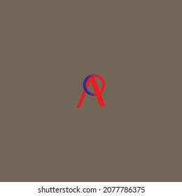 Elemento de plantilla de diseño de icono Carta A
