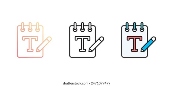 Buchstaben-Icon-Design mit weißem Hintergrund Stock-Illustration