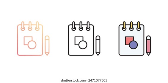 Letter icon design with white background stock illustration