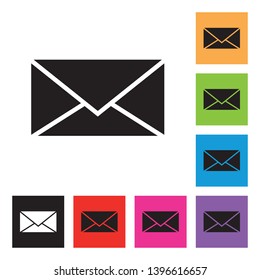 Letter Icon with Different Color Background