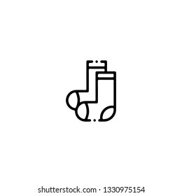 Letter icon, flat design line art thin style. Saint Patrick's Day vector illustration