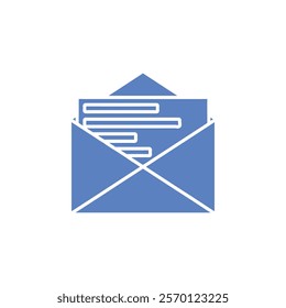 letter icon Flat logo set collection