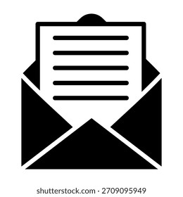 Ilustração do vetor de design de glifo de ícone de letra