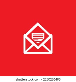 Letter icon, graphic resource template, vector illustration.