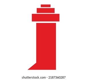Letter I With Icon GYM or FITNESS Logo Design