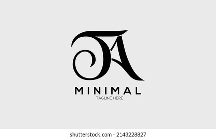  icono de letra logotipo JA