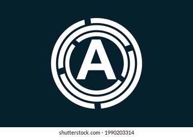 A letter icon and logo design
