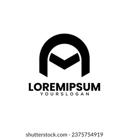 letter a icon logo design 