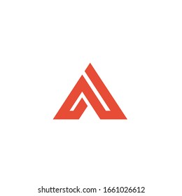 letter A  icon Logo design Template Illustration Stock Vector