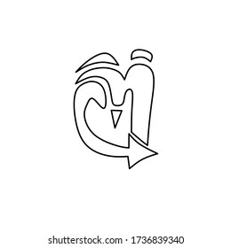 icono de letra o logotipo m