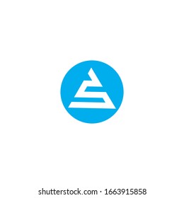 Letter A icon Logo. minimalist Unique modern geometric creative elegant. Vector icon