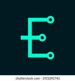 logotipo de icono de letra con diseño moderno y sencillo. composición de color hermosa