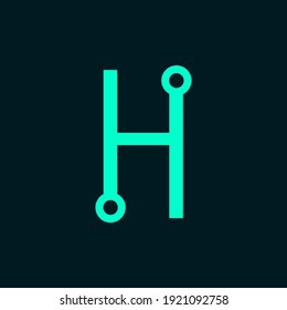 logotipo de icono de letra con diseño moderno y sencillo. composición de color hermosa