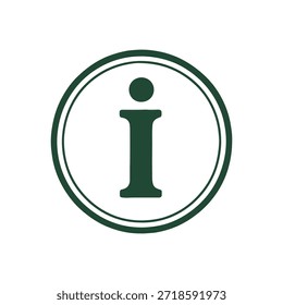 Vector del sello del logotipo de la letra I sobre fondo blanco
Icono de sello de Vector