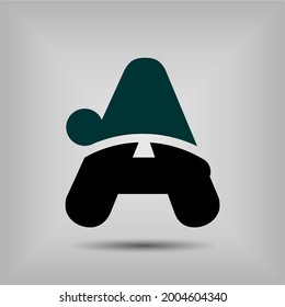 Letra A icono y plantilla de logotipo. Nuevo diseño y elegante concepto tipográfico. Dos colores. Archivo EPS.