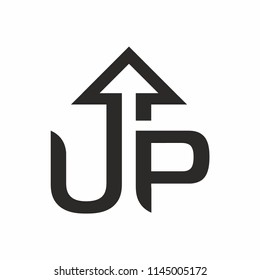 Letter UP icon logo. Vector