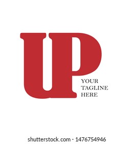 Letter UP Icon Logo Vector