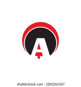 letter A icon logo vector design template