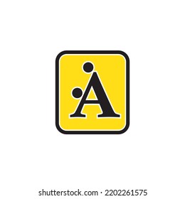letter A icon logo vector design template