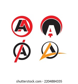 letter A icon logo vector design template
