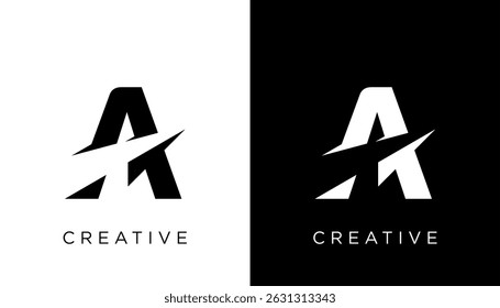Letra A Icono Diseño De Vector De Logotipo Para El Crecimiento Del Negocio.