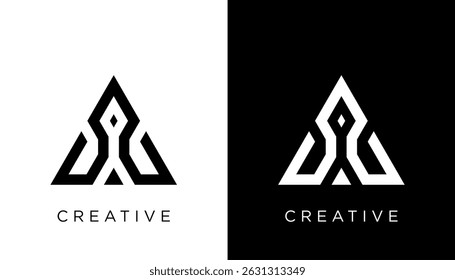 Letter A Icon Logo Vector Design For Growth Business.