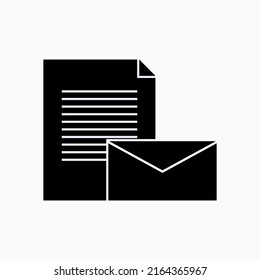 Letter Icon. Mail Symbol - Vector.