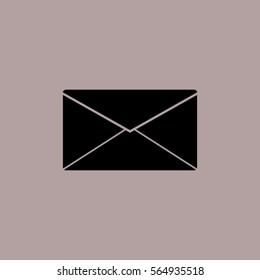 Letter icon, mail vector illustration