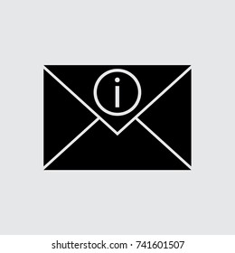 Letter icon, mail vector illustration