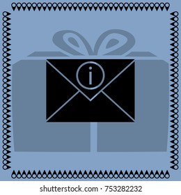Letter icon, mail vector illustration