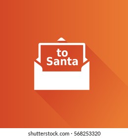 Letter icon in Metro user interface color style. Message postal correspondence