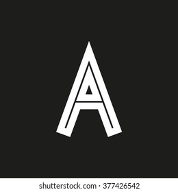 A letter icon. A monogram or emblem. Vector design element for branding