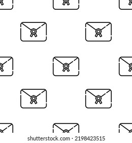 letter icon pattern. Seamless letter pattern on white background.