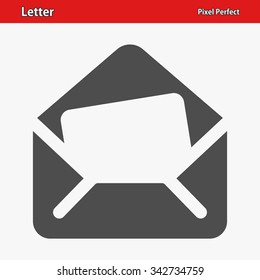 Letter Icon. Professional, pixel perfect icons optimized for both large and small resolutions. EPS 8 format.