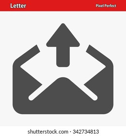 Letter Icon. Professional, pixel perfect icons optimized for both large and small resolutions. EPS 8 format.