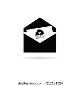 letter icon for restaurant vector art illustration