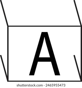 letter icon set alphabet A- L