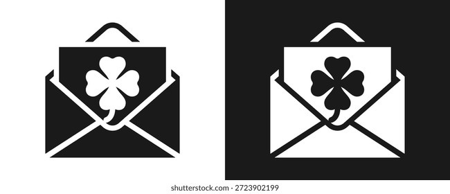 Icono de la letra fijado glifo en fondo blanco y negro