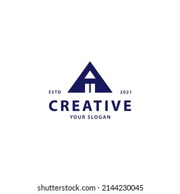Letter A icon sign symbol hipster vintage logo design vector illustration