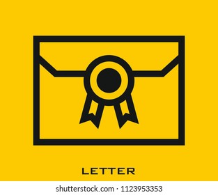 Letter icon signs