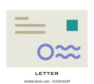 Letter icon signs