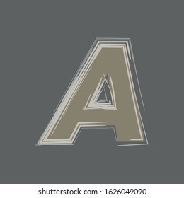 A Letter, Icon Typography Logo Template