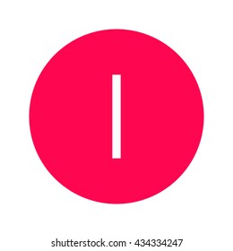 the letter i icon ui vector eps jpg picture flat