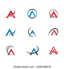 A letter icon vector illustration
