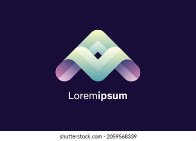 A letter icon vector Vector illustration can be used for web and mobile graphic design, logo, eps10